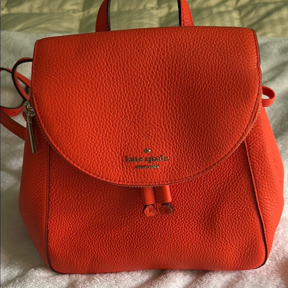 Kate Spade Vibrant Orange Backpack